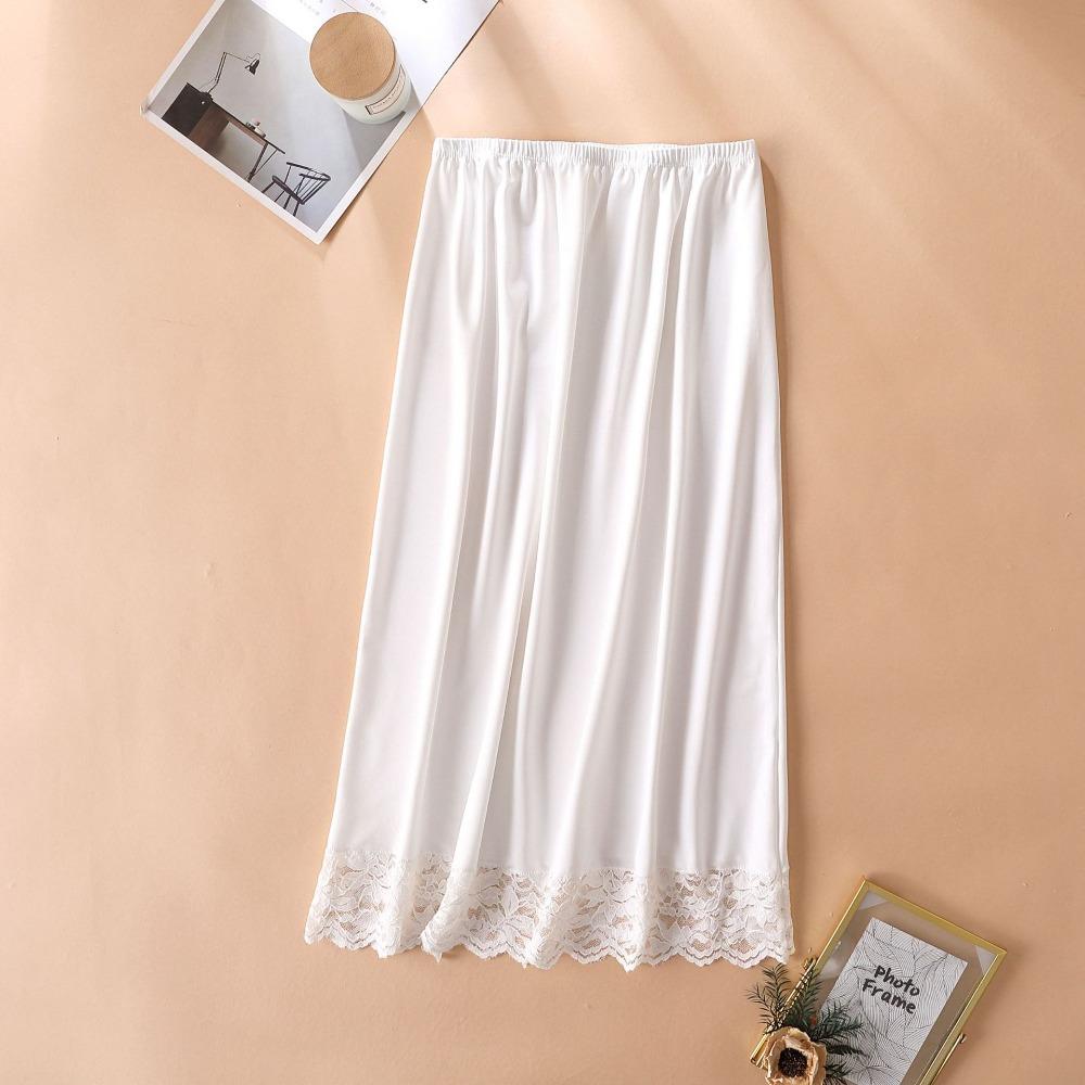 Антибликовая нижняя юбка с кружевом, базовая нижняя юбка, модная полупрозрачная юбка-платье, нижняя юбка для женщин