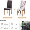 Чехол на стул с цветочным принтом, эластичный чехол на стул из спандекса, чехол для сиденья, эластичные чехлы на стулья для столовой, кухни, свадьбы, отеля, банкета