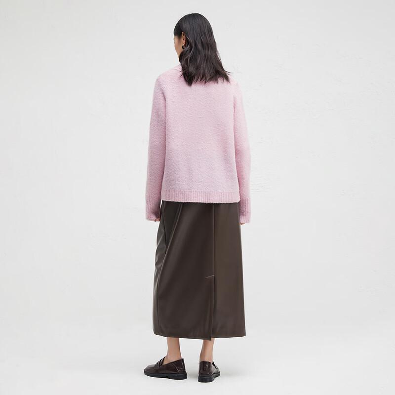 Broadcast Relaxed V-Neck Long-Sleeve Knit Sweater