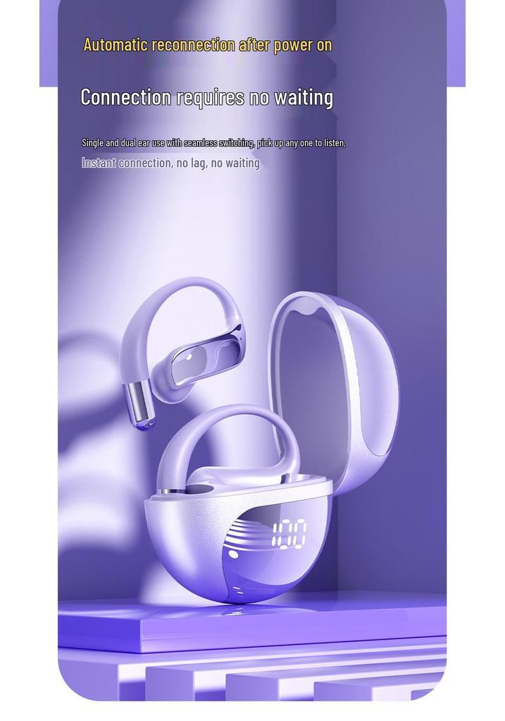 Костные Bluetooth-наушники Q93 - HD-дисплей, Стильный дизайн, Длительное время работы от аккумулятора, Надежная посадка для спорта