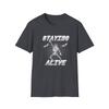 Funny Dancing Skeleton Shirt, Skeleton making a pose Staying Alive t-shirt