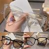 Light Frame Anti Blue Glasses Transparent Black Optical Glasse Women  Square Eyewear Blocking Eyeglasse Spectacle Eyeglasses