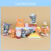 Tom And Jerry Cartoon Pvc Model With Hamburger Friesfor Design For Figure Collectors