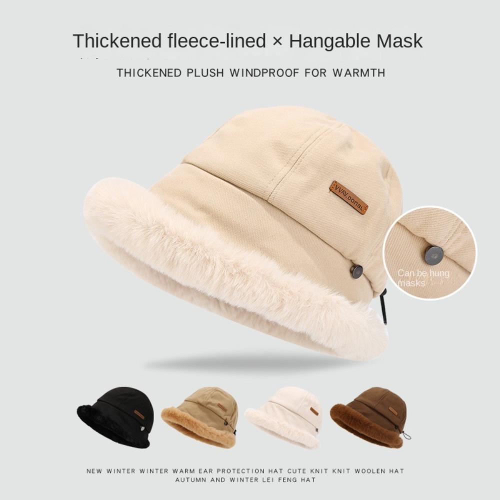 Меховая панама с широкими полями, теплая зимняя шляпа рыбака, винтажная панама с бархатом и креплением на голову для отдыха на природе