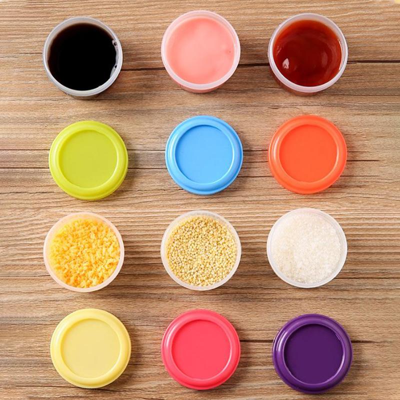 4 шт. 35 мл контейнеры для салатной заправки, пластиковые контейнеры для соуса с закручивающейся крышкой и крышкой, аксессуары для ланч-боксов