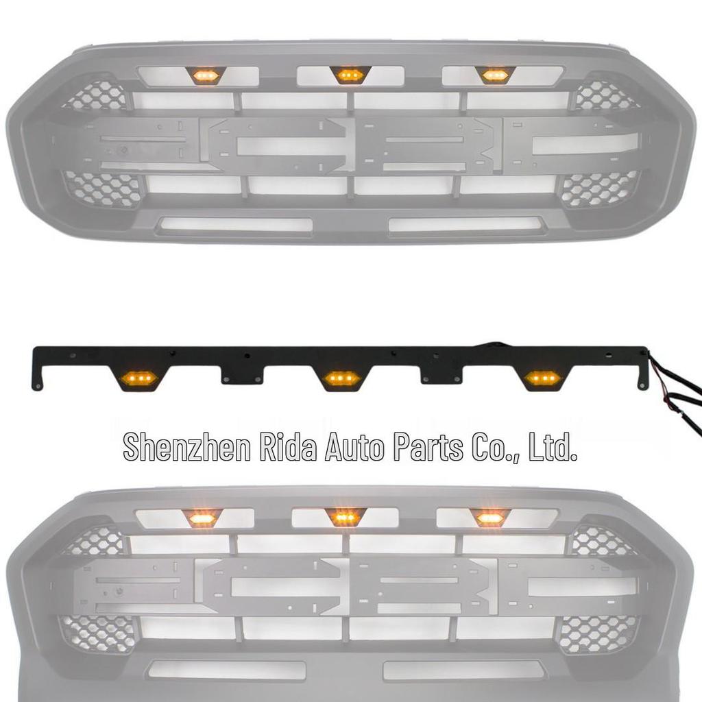 Ford Universal Amber Raptor Lights for 2019-2021 F-150 Modified Grille