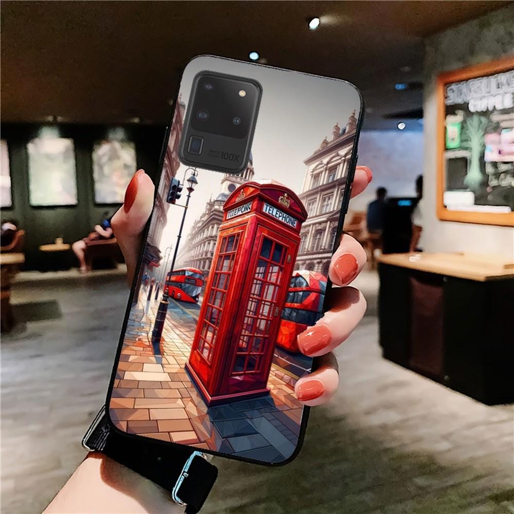 Лондонский Автобус Англия Телефон Чехол для Телефона Для Samsung S 9 10 20 21 22 23 30 23 24 plus lite Ultra FE S10lite Fundas