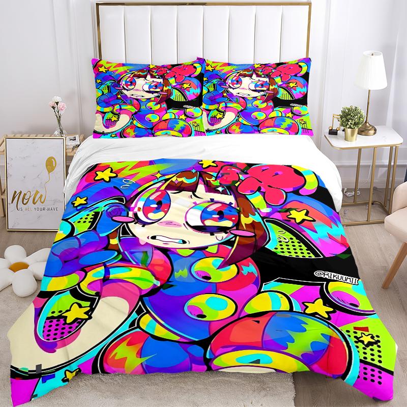 3Pcs Psychedelic Pop Art Bedding Sets For All Sizes New 3D Printed Bed Cover Comforter Duvet Cover Pillowcase Bedroom Decoration