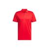 Core Performance Primegreen Polo Shirt Solid Logo Short Sleeve Polo Men Tops Red IU4434