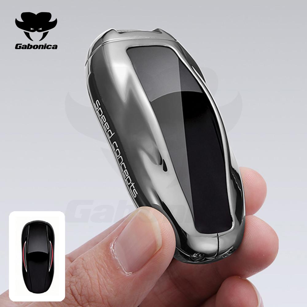 Новый чехол-держатель для брелока автомобиля Shell Holder для Tesla Model S Model 3 Model X из цинкового сплава, крышка для умного ключа, аксессуары-брелок