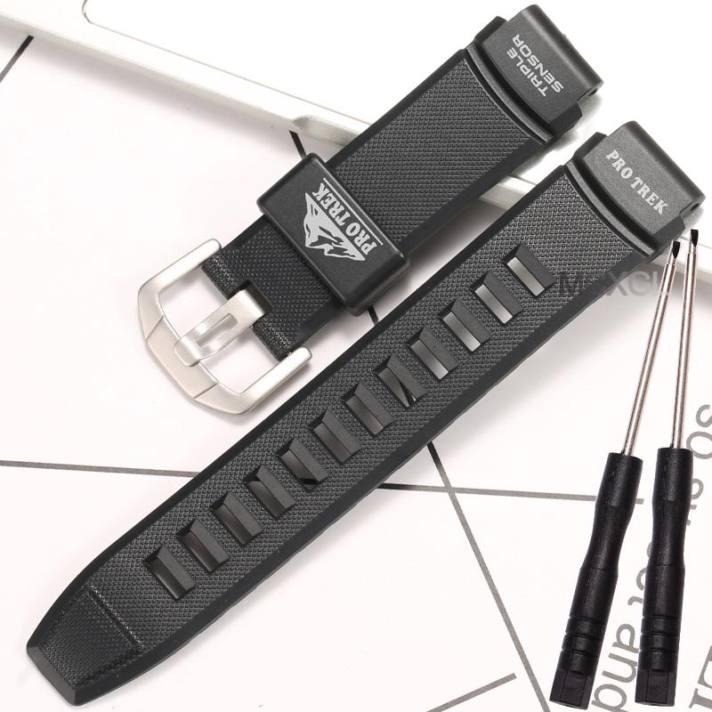 Запасной ремешок PRG-200 Подходит для часов Casio PRG-200 PRG280/550 PRW-3510Y Мужские смоляные спортивные аксессуары для часов