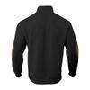 Men's Autumn/Winter Jacquard Knit Pullover Sweatshirt with Standing Collar and Leather Elbow Patches