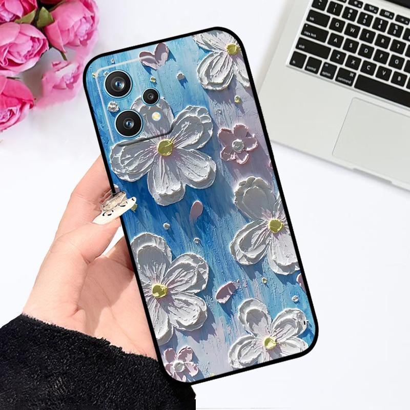 Чехол для Realme 9 9i 4G Fundas 9i 5G Ударопрочный Силиконовый ТПУ Милый Чехол для Телефона для OPPO Realme9 Pro Capa 9 Pro+ 9 Pro Plus Бампер