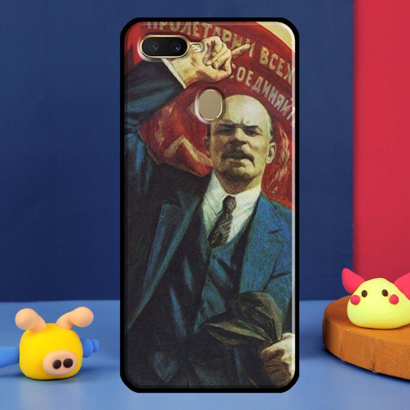 Чехол Флаг Советского Союза Ленин Для Oppo A98 A78 A58 A15 A16 A17 A5 A9 A91 A52 A72 A76 A96 A74 A94 A54 S A57 A77