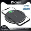 VAORLO 15W Quickly Charge Wireless Charger For Iphone 11 11pro 11pro Max Iphone 15 15pro Max Fast Charging Pad for Xiaomi Huawei Samsung