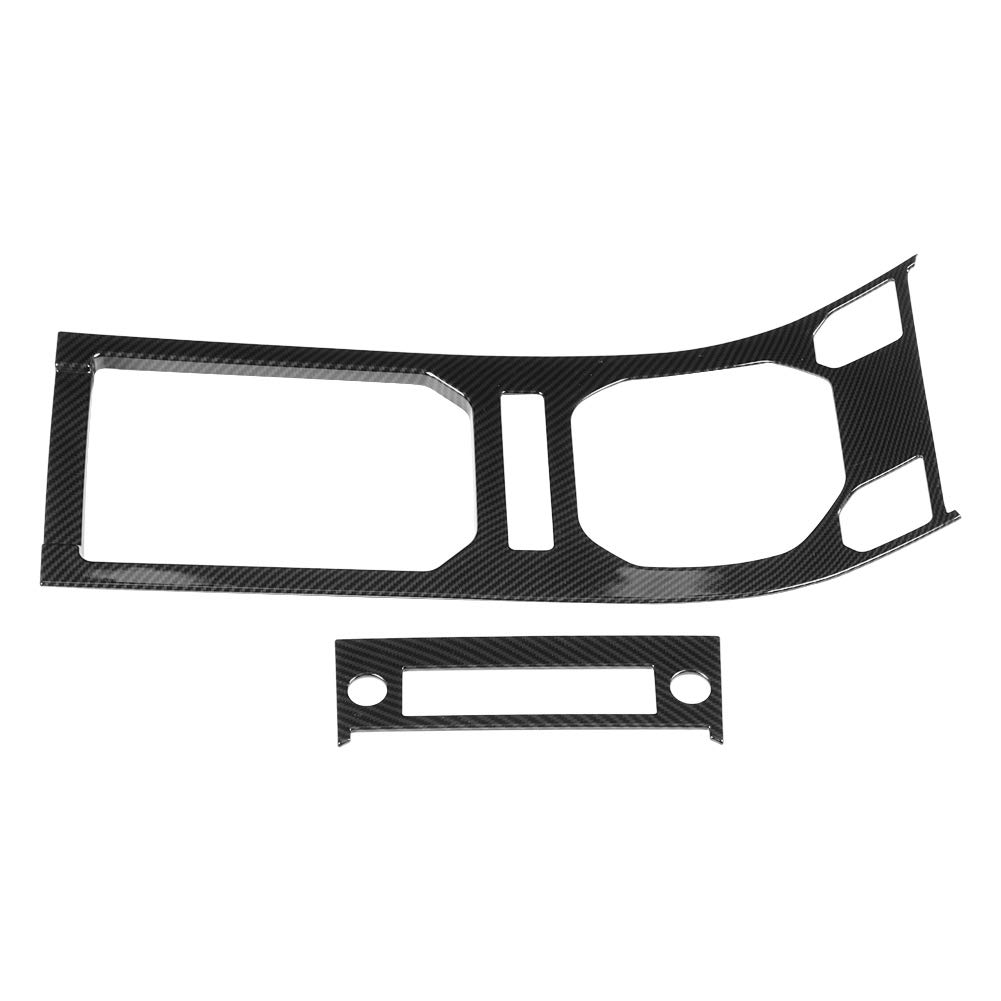 Two Carbon Fiber Style Center Console Trims for Land Rover Range Rover Evoque (2012-2017)
