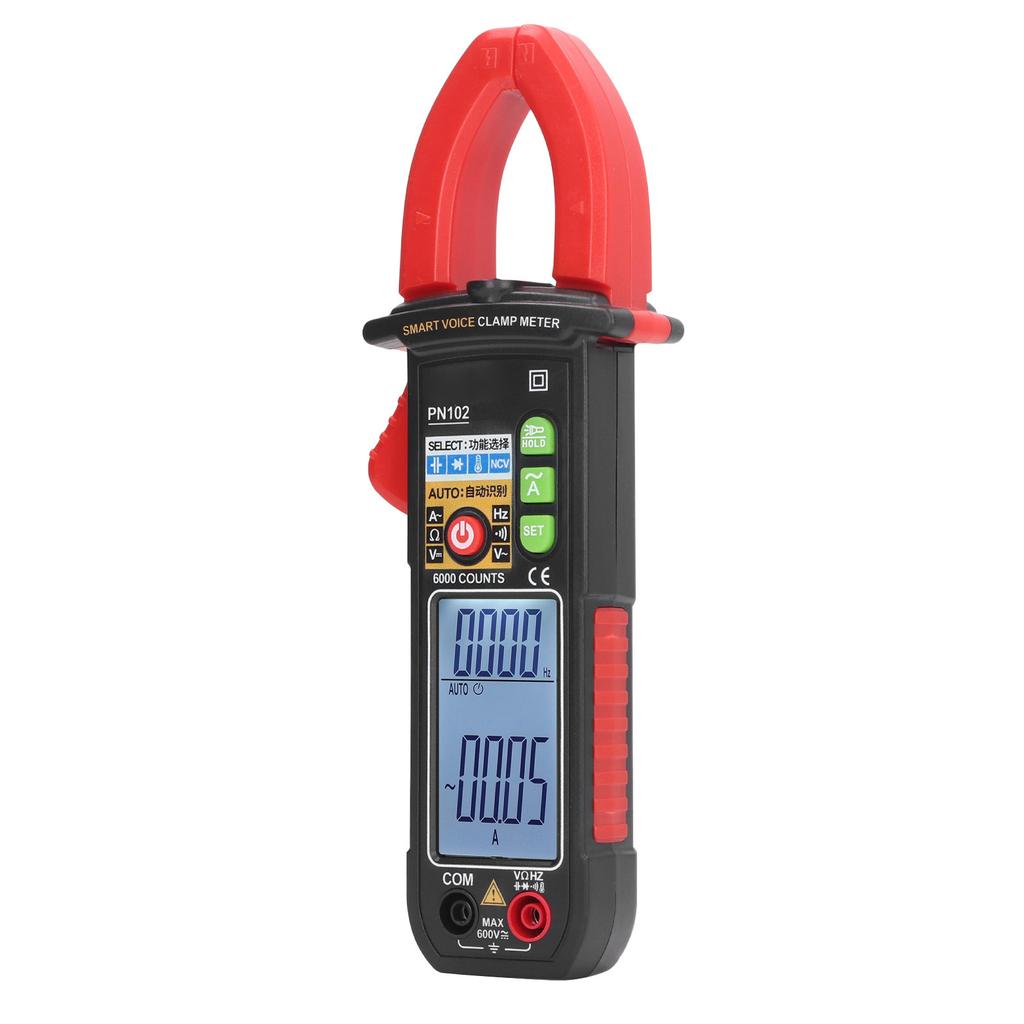 Токоизмерительные клещи от 6 В до 600 В, мультиметр с голосовым оповещением, тестер, автоматический выбор диапазона, измеритель переменного/постоянного тока и напряжения для электриков