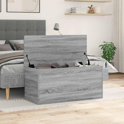 Storage Chest Grey Sonoma 100 X 42 X 46 Cm Engineered Wood