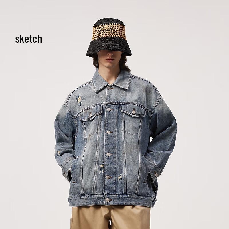 Croquis Men's 2024 Spring Soft Denim Jacket