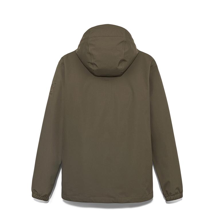 Timberland Уличная приталенная куртка с капюшоном Городская жизнь Путешествия Поездки на работу Водонепроницаемая Ветрозащитная Мужская куртка Армейский зеленый A2GUSA58