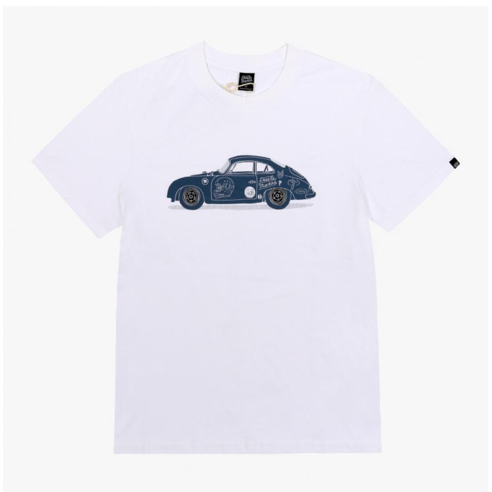 DeuS Ex Machina Men S Short Sleeve Tee 356 porSche Dmp251209a Wht