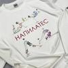 Хлопковая американская мужская и женская свободная футболка с коротким рукавом
