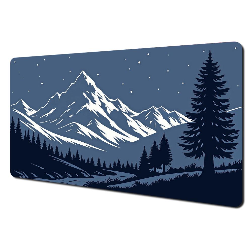Full moon and night view theme Mouse Pad Desk Mat Stitched Edge NonSlip Durable pad for computer mouse Gaming pads tapis souris