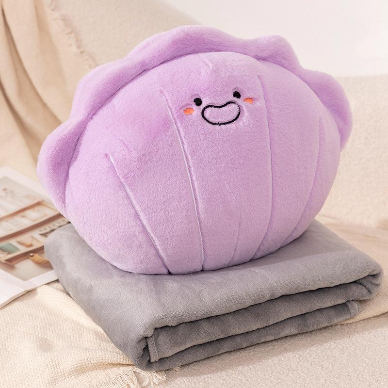 Cartoon Shell Pillow Blanket Plush Toy Shell Doll Office Nap Blanket Girl Soothing Ragdoll