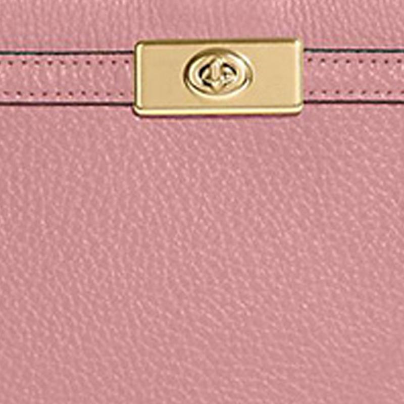 Coach 20 Solid Color Gold Letter Lock Buckle Pebble Grain Leather Handheld Crossbody Shoulder Bag Women bags Pink C8320-IMOUS