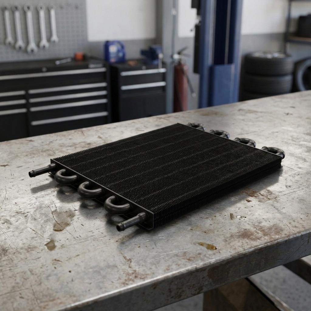 8 Row Aluminum Radiator Transmission Oil Cooler Kit Suitable for General Use
