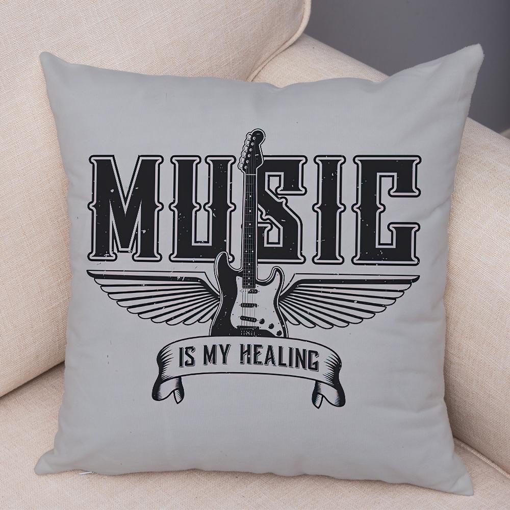 Punk Skull Graphic Cushion Cover Double Sided Living Room Bedroom Decor Pillow Case