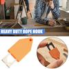 Instant Rope Fixing Tool 1/2Pcs Anchoring Hook for Chalk Line, One Handed Line Durable Layout Tool, End Carpentry, Woodworking Camping Accessories