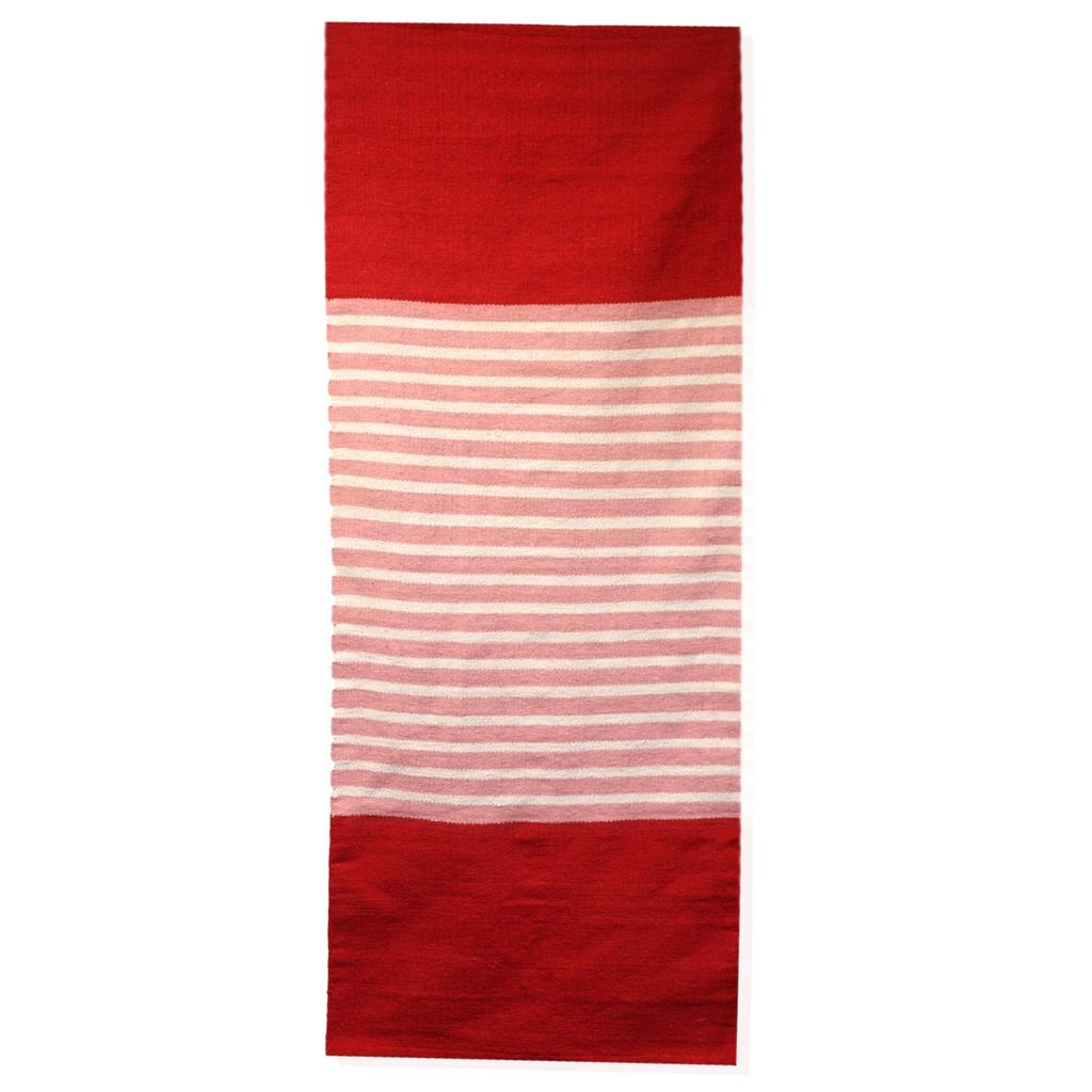 Cotton Rug Red Pink 170x70cm