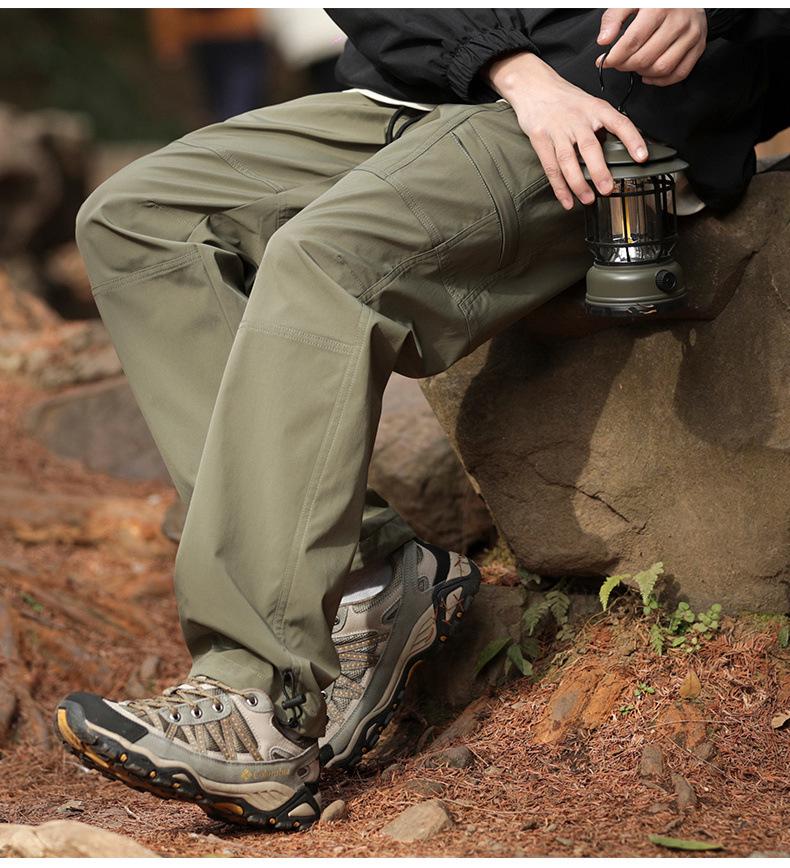 Мужские всесезонные ветрозащитные водонепроницаемые брюки для активного отдыха и пеших прогулок