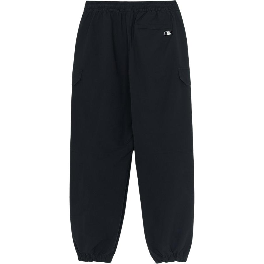 New MLB Knitted Sweatpants Men's Black 3AWPB0354-50BKS