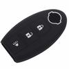Jingyuqin Remote 3B Silicone Car Key Cover Case For Nissan Qashqai Skyline Juke Alissa X-Trail Keyless Micra Murano Juke Alissa
