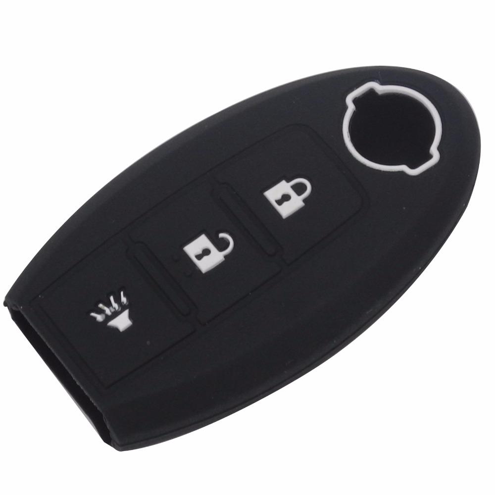 Jingyuqin Remote 3B Silicone Car Key Cover Case For Nissan Qashqai Skyline Juke Alissa X-Trail Keyless Micra Murano Juke Alissa