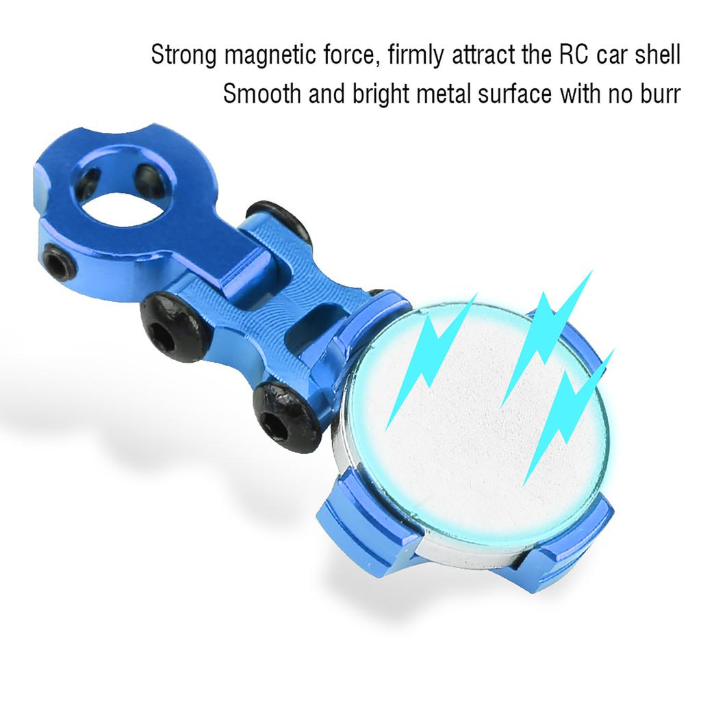 2 шт. Аксессуары для модельных машин Металлические Магнитные Скрытые Крепления для кузова для Радиоуправляемой машины (Темно-синий)