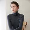 Женский свитер Yangzi Yarn с высоким воротником из чистой шерсти - Осенне-зимний вязаный пуловер, базовый слой