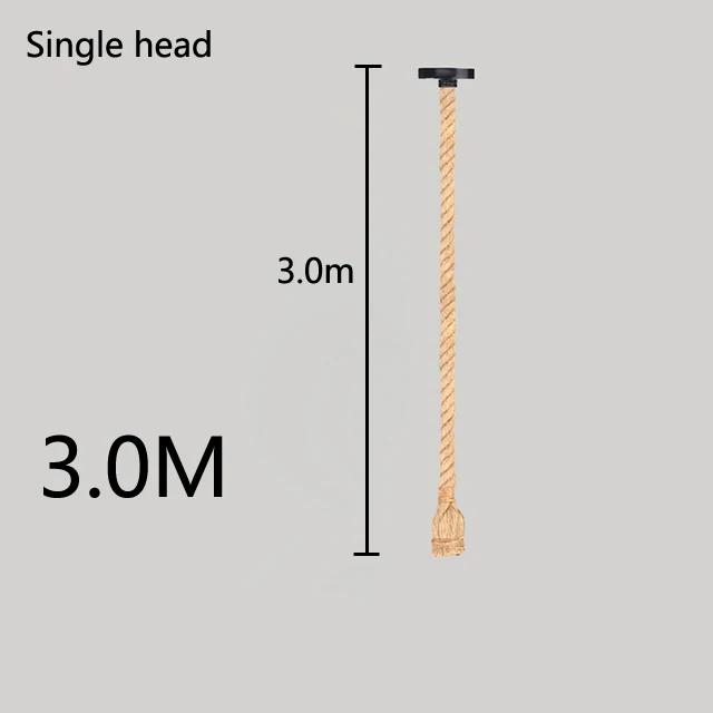 Промышленные винтажные подвесные светильники E27 из пеньковой веревки, светильники с характером для мансарды/гостиной/бара, подвесная люстра