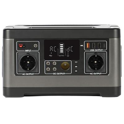 Портативная электростанция Flashfish P63, солнечный генератор с литиевой батареей 520 Вт/140 400 мАч, выход переменного тока 500 Вт, 5 выходов постоянного тока, 4 выхода USB — вилка европейского стандарта