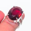 Кольцо из серебра 925 пробы с натуральным мозамбикским гранатом, размер 6 Q5f92