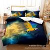 3D Digital Printing Bedding Four-Piece Set Three-Piece Set Parrot Bed Sheet Quilt Pillow