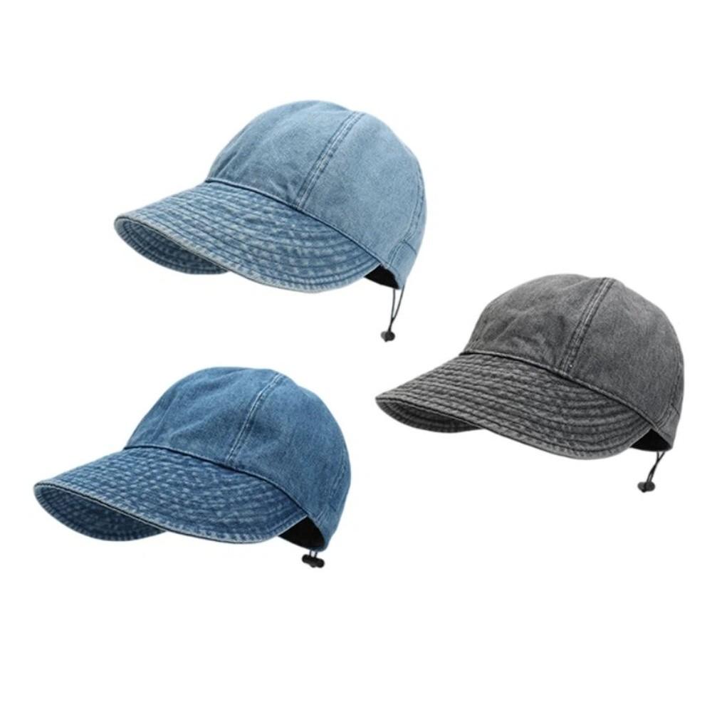 Retro Women Baseball Cap Windproof Sun Cap INS Big Brim Sun Hat Summer Spring Autumn
