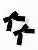 2 pieces of women's solid bow hair clips suitable for daily wear, weddings, music festivals, bow hair accessories