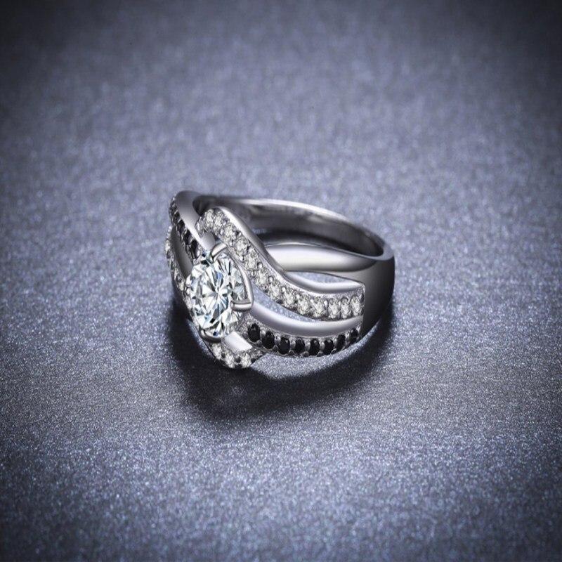 Роскошные кольца из стерлингового серебра S925 пробы с бриллиантами для женщин, свадебное помолвочное кольцо с цирконием класса AAA, ювелирное подарочное женское кольцо