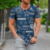 Футболки с рисунком для мужчин с буквами, летние футболки для мужчин, уличная одежда, 3D-принт, модные футболки с коротким рукавом и круглым вырезом
