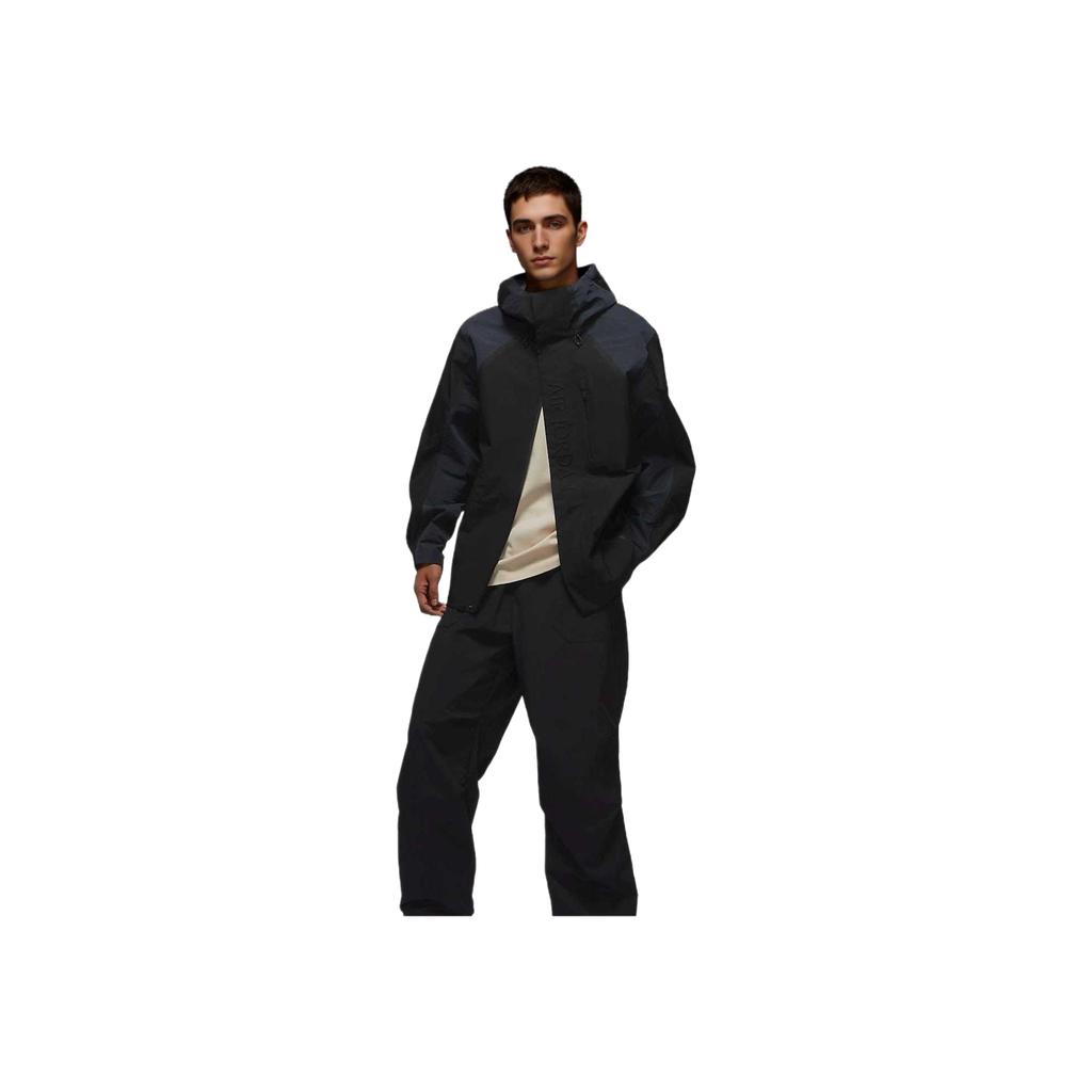 Jordan Куртка Air GORE-TEX Comfortable Waterproof Soft Skin Friendly Zip-Up с длинным рукавом Мужские куртки Серый Черный FV7216-045