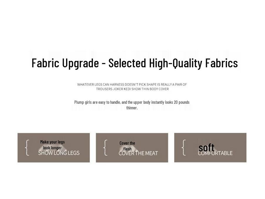 Petite High-Waisted Wide-Leg Slimming Pants for Women - Bow Detail, Spring & Autumn Style, Fits 145cm Height