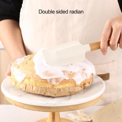 Удобная деревянная ручка для выпечки, портативная кухонная утварь, лопаточка для выпечки, аксессуары для выпечки, лопаточка для крема